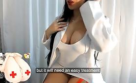 Sexy Latina nurse Emanuelly Raquel will suck your ok for you to get better 