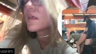 This hot nerd slut seduces her colleague into fucking her from behind